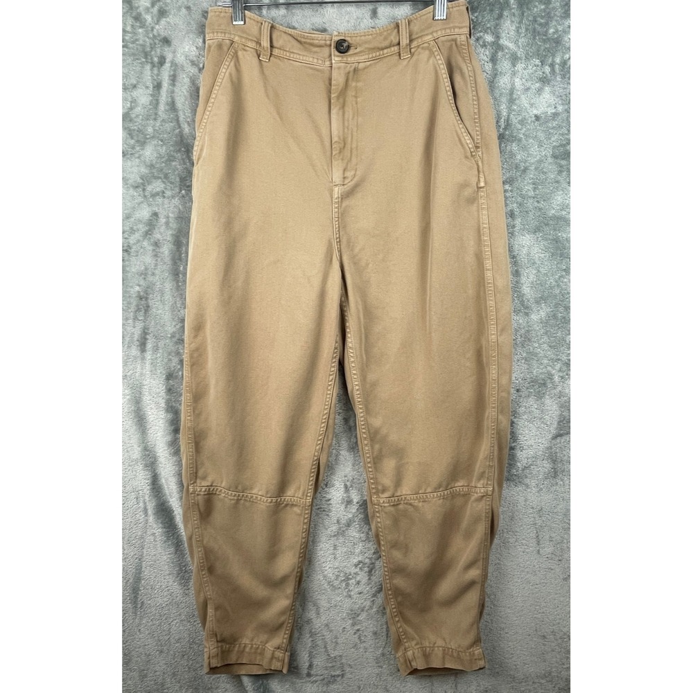 Everlane The Chino in Buttersoft Pants Women 6 Dark Khaki Curve‎ Leg Lyocell EUC